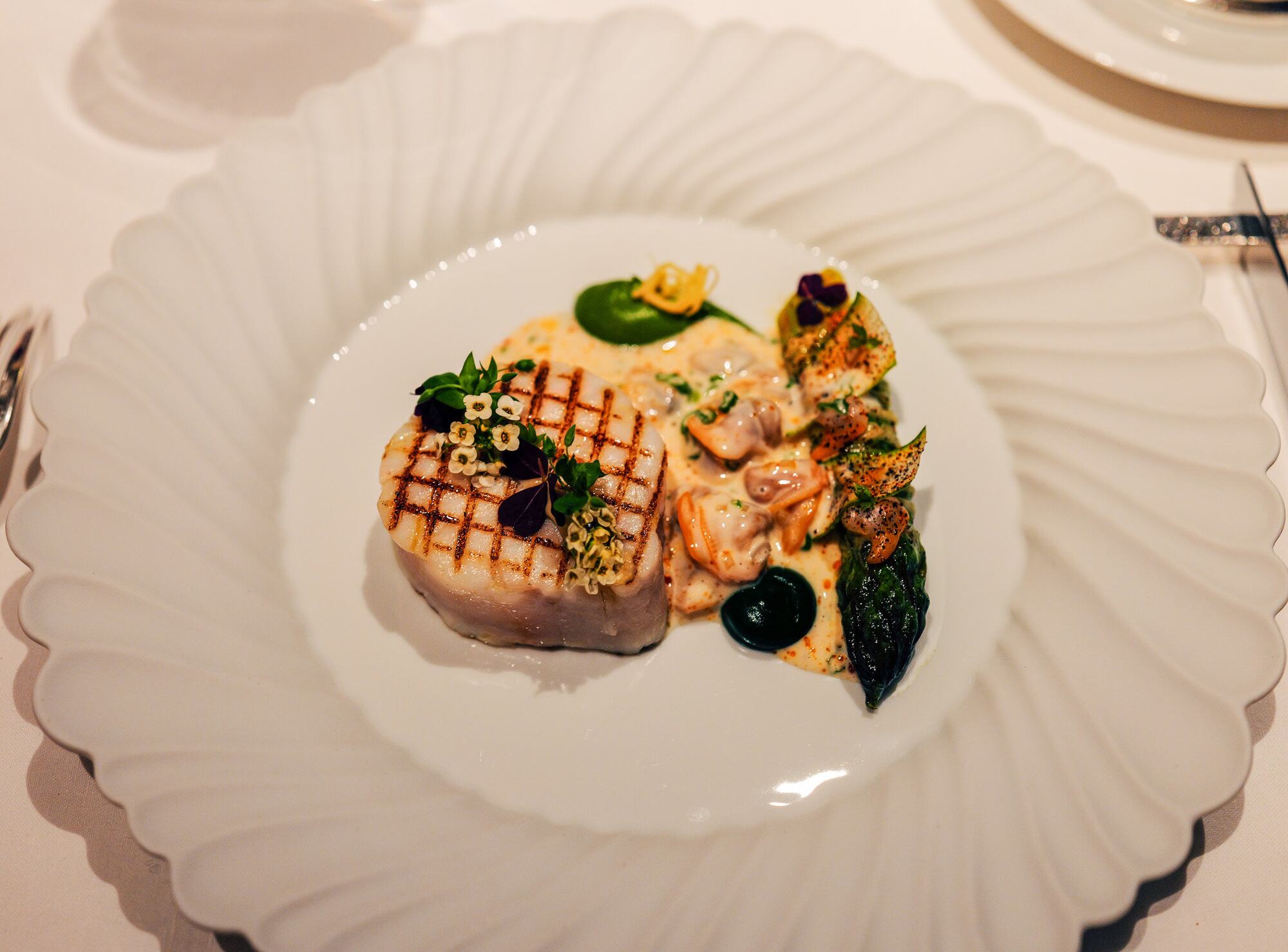 Sea Bass Blues — original culinary composition photographed by Miriam